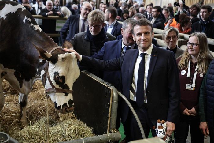 Emmanuel Macron salon de l'agriculture AFP