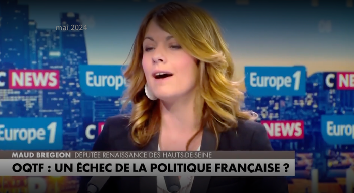 Maud Bregeon Capture d'écran Cnews