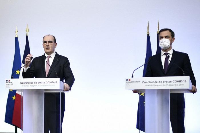 Jean Castex Olivier Véran AFP