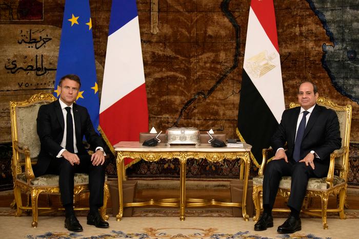 Emmmanuel Macron Egypte AFP