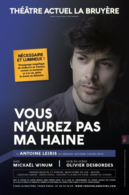 Théâtre : "Vous n’aurez pas ma haine"