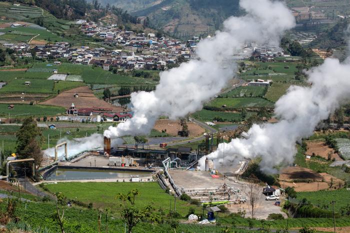 Une centrale géothermique de PT Geo Dipa Energi, à Banjarnegara, en Indonésie, le 16 septembre 2024.