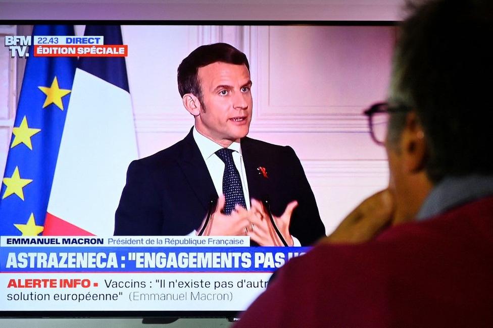 Emmanuel Macron allocution télévision AFP