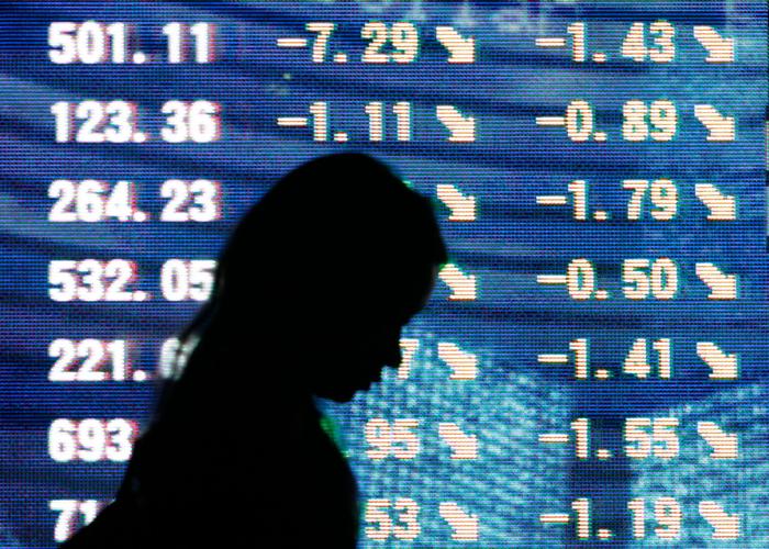 La bourse est dans l'incertitude.