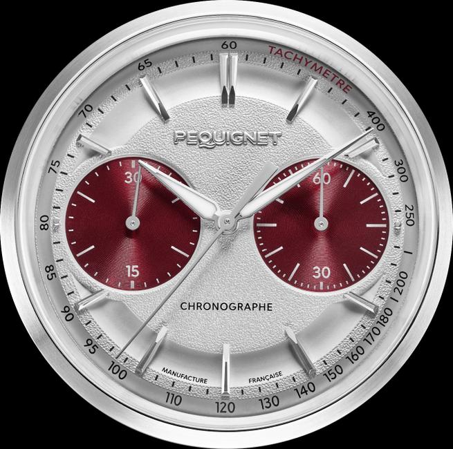 Simplicité et sobriété d’une touche chronographique à la française (Pequignet)…