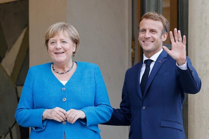 Angela Merkel Emmanuel Macron Elysée AFP
