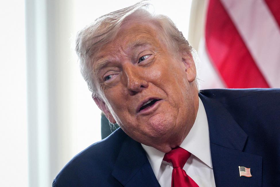 Le président américain Donald Trump s’exprime lors d’une réunion bilatérale avec le Premier ministre britannique Keir Starmer au Trump Turnberry Golf Courses, à Turnberry, dans le sud-ouest de l’Écosse, le 28 juillet 2025. (Image d'illustration)