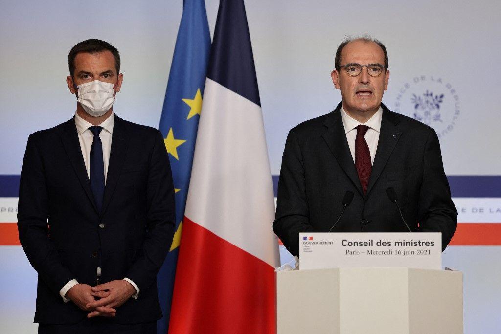 Jean Castex Olivier Véran AFP