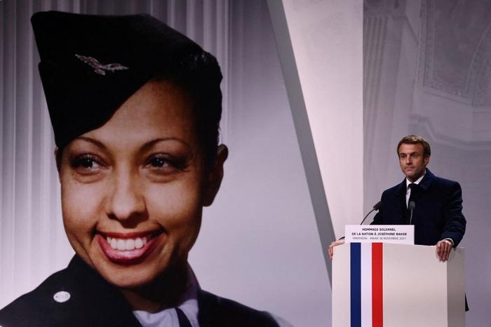 Emmanuel Macron Joséphine Baker AFP